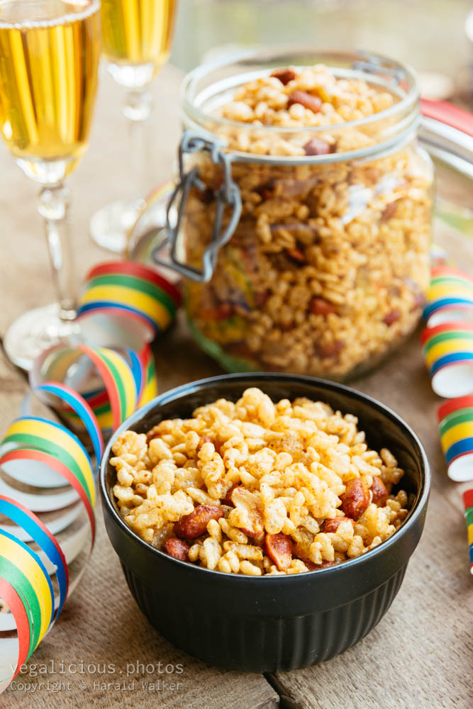 Stock photo of Spicy Curried Puffed Rice Snack