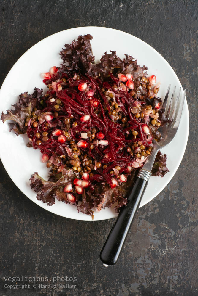 Stock photo of Beet and lentil Salad