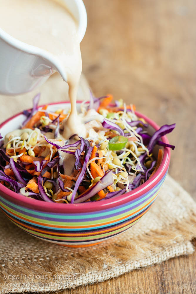 Stock photo of Winter Slaw with Sprouted Lentils