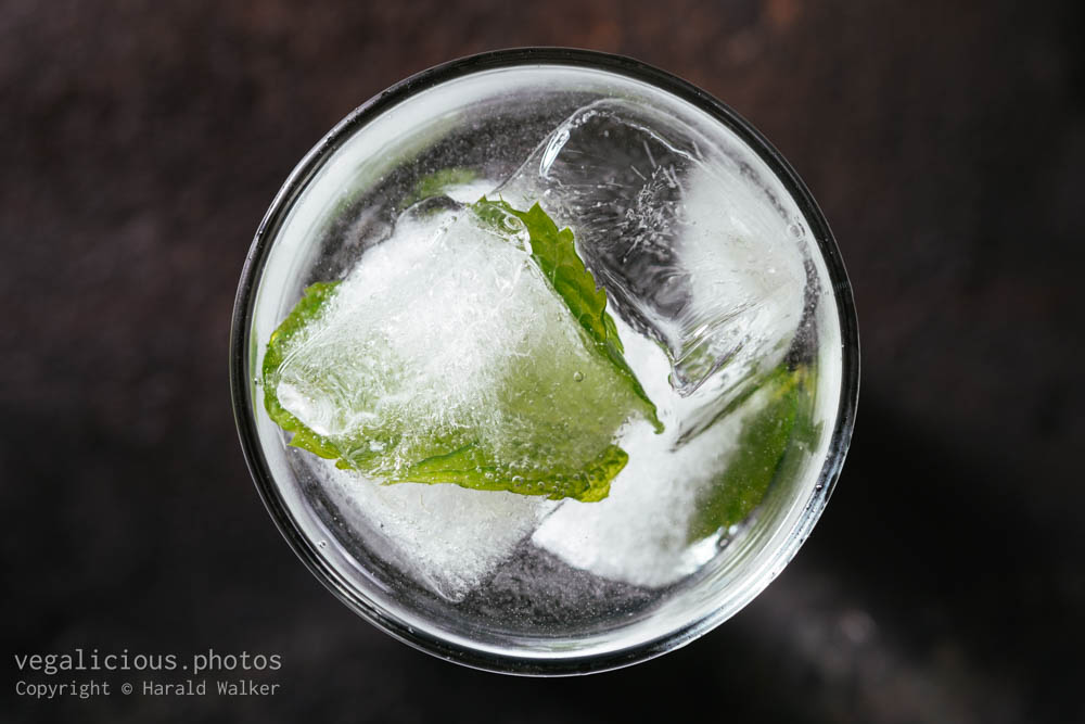 Stock photo of Minty gin tonic