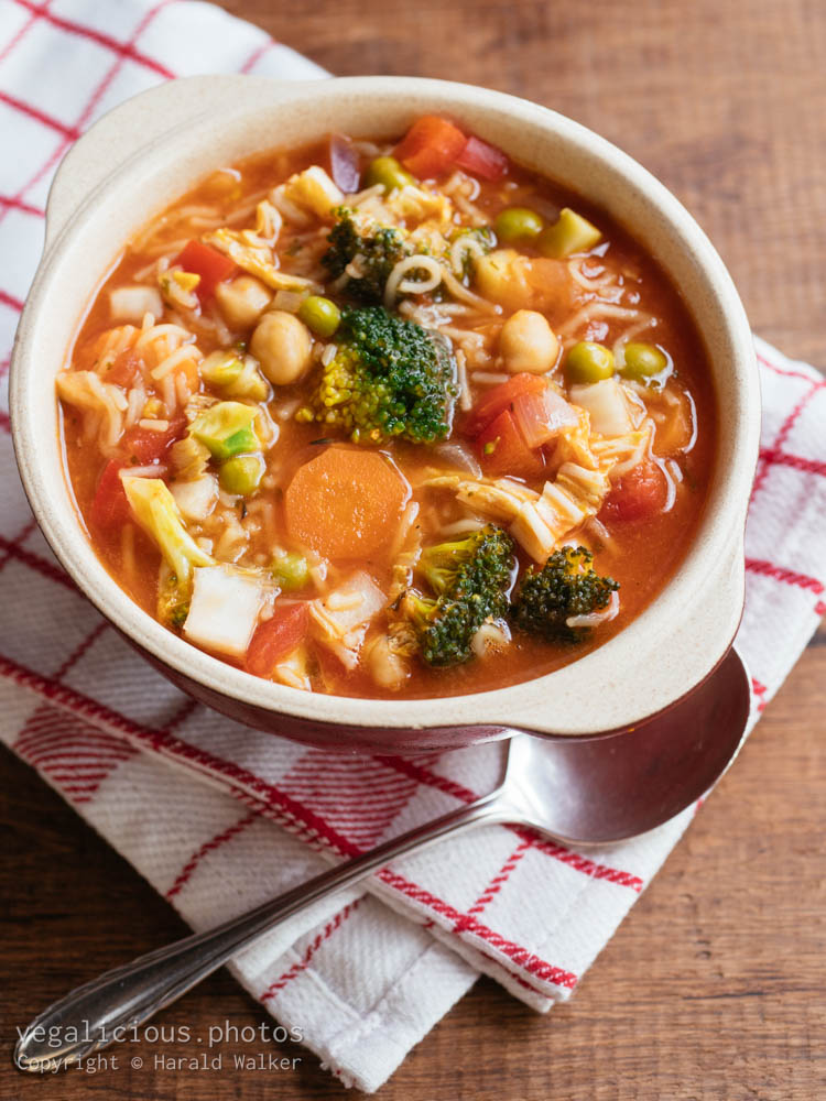 Stock photo of Minestrone Vegetable Soup