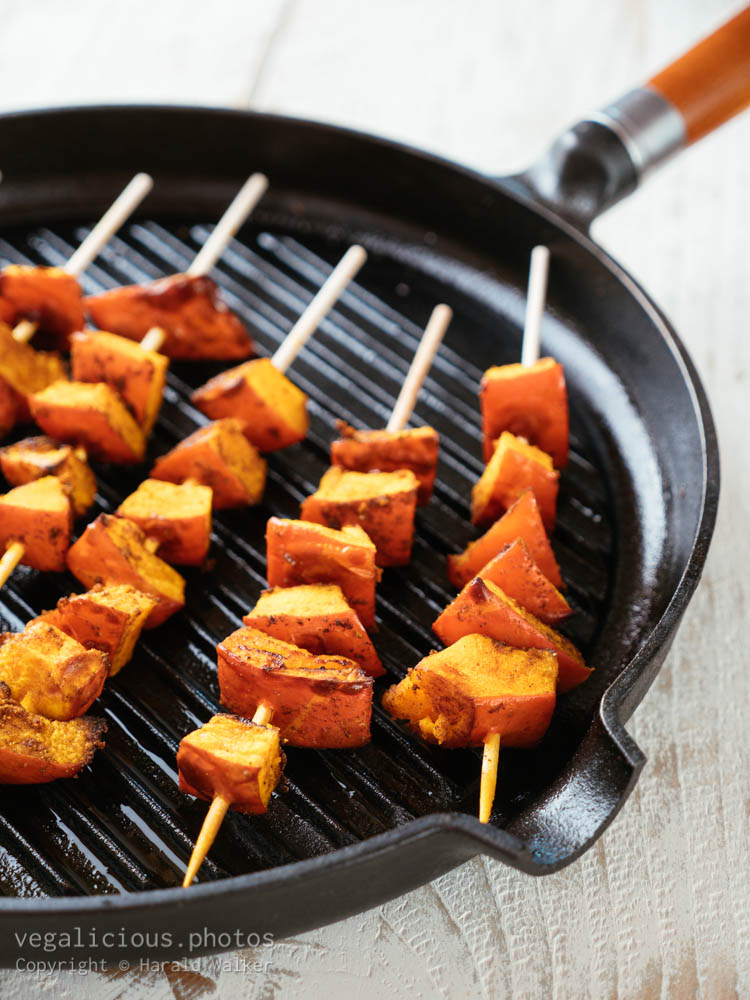 Stock photo of Grilled Winter Squash Kabobs