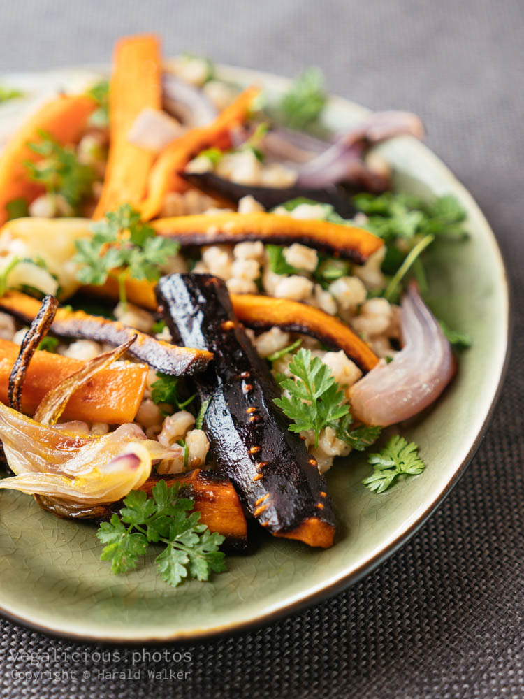 Stock photo of Barley And Roasted Carrot Salad