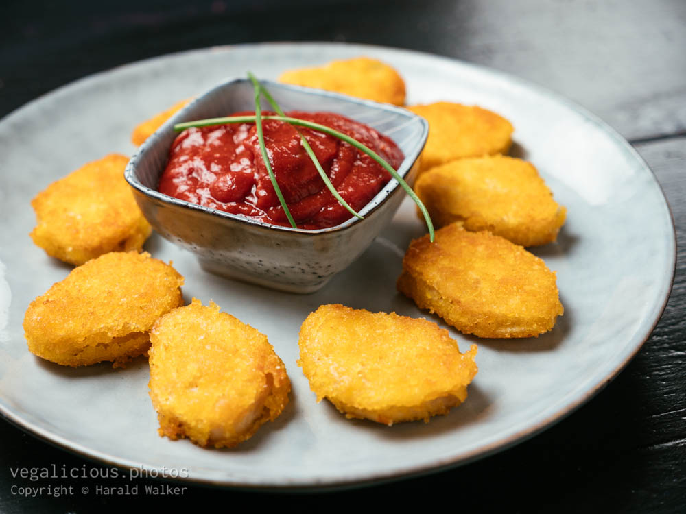 Stock photo of Soy Nuggets with Tomato Dip