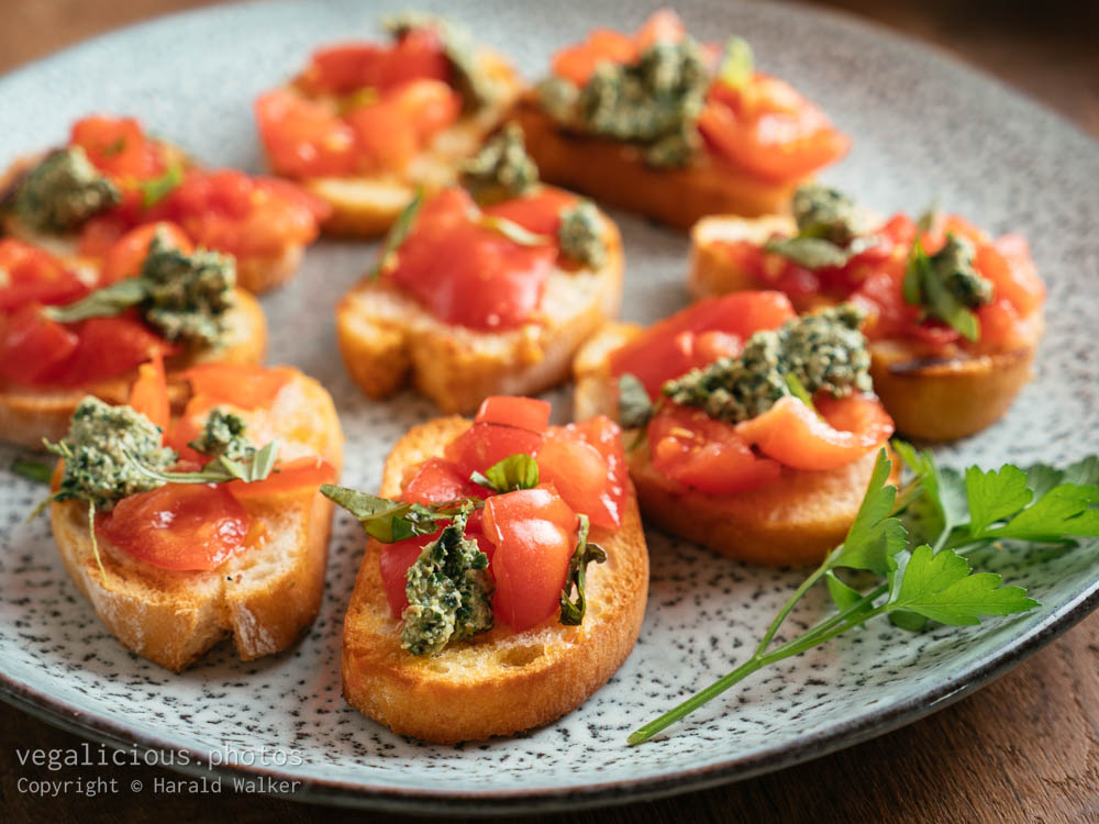 Stock photo of Traditional Tomato Bruschetta