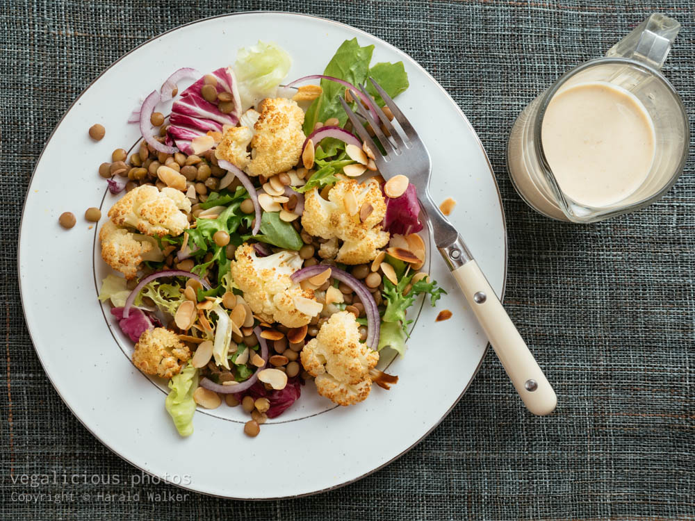 Stock photo of Lentil and Roasted Cauliflower Salad