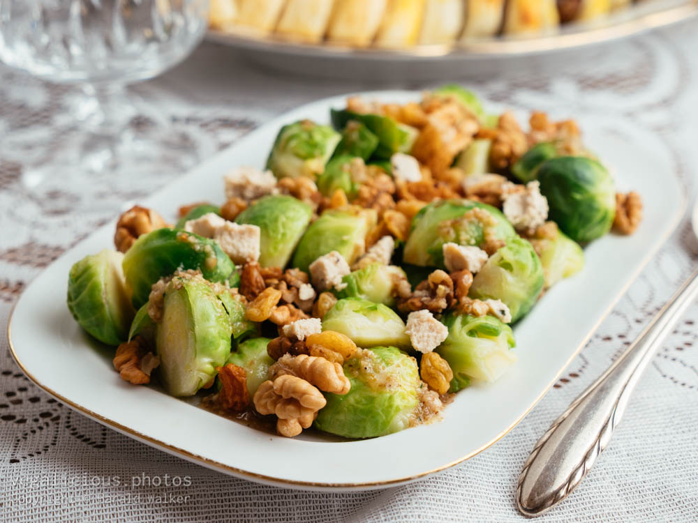 Stock photo of Brussels Sprouts with Walnuts
