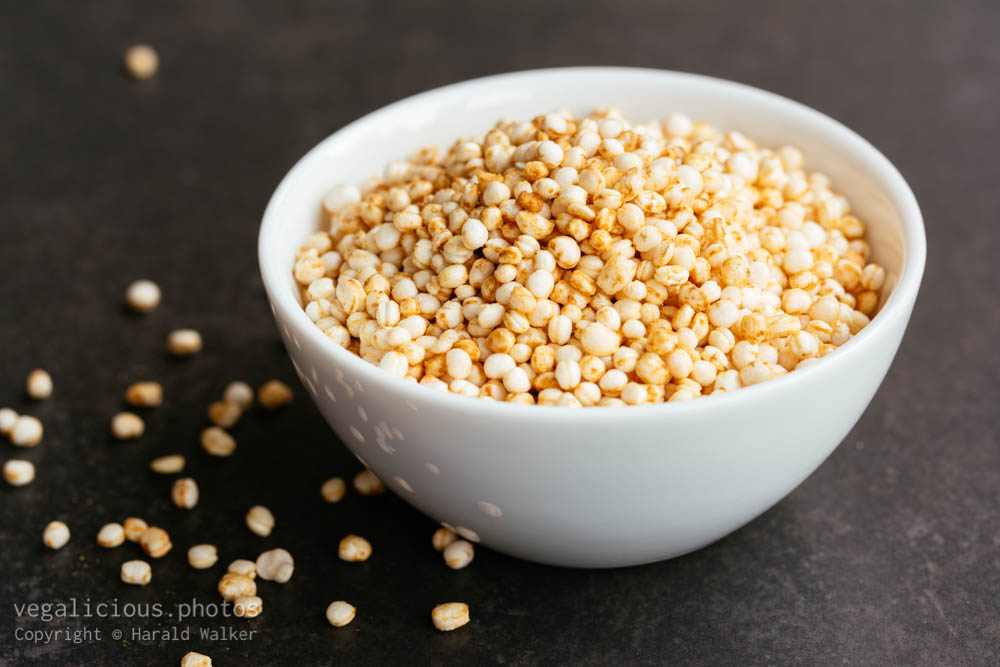 Stock photo of Puffed quinoa