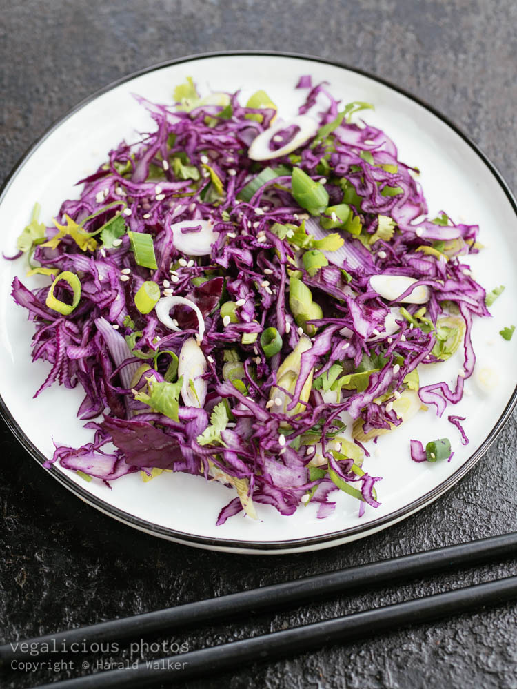 Stock photo of Asian Red Cabbage Salad