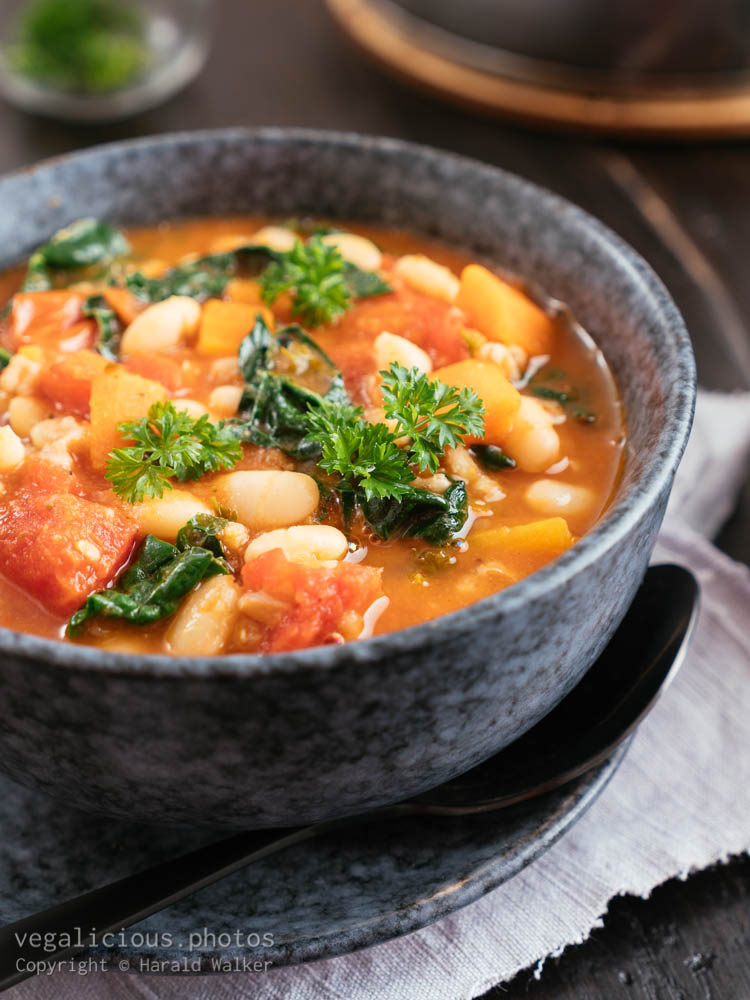Stock photo of White Bean and Spelt Soup