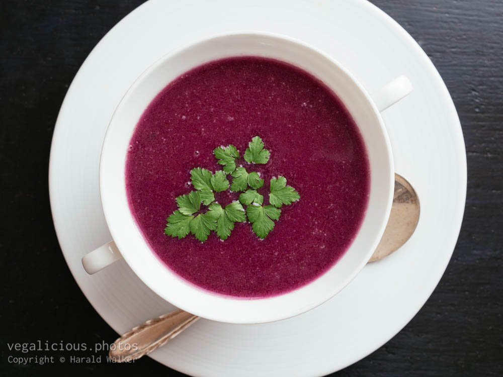 Stock photo of Purple Cabbage and Potato Soup