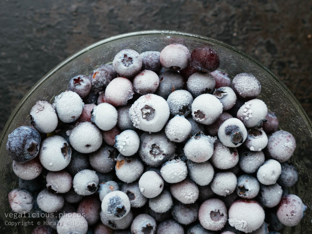 Stock photo of Frozen Blueberries