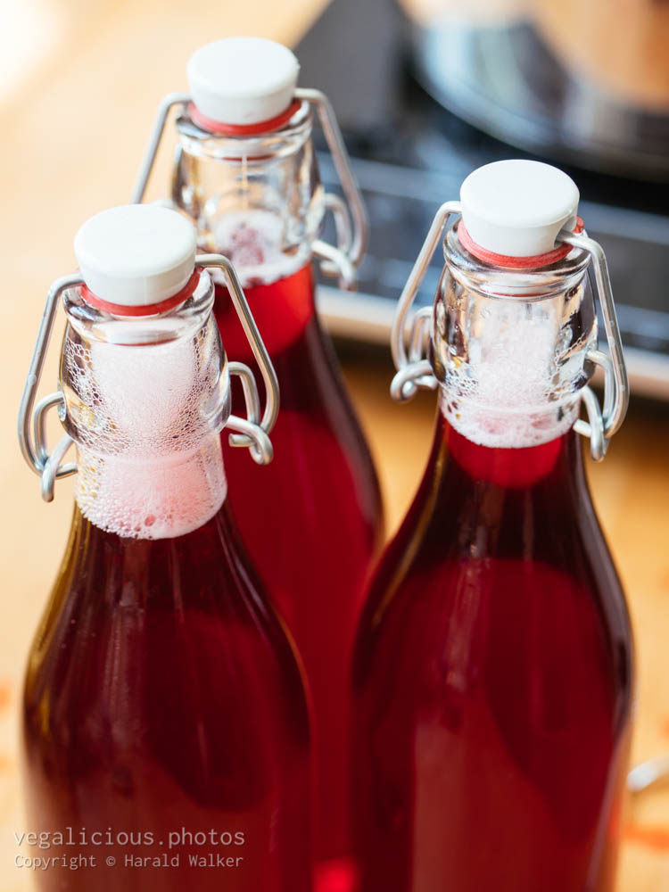 Stock photo of Red currant juice