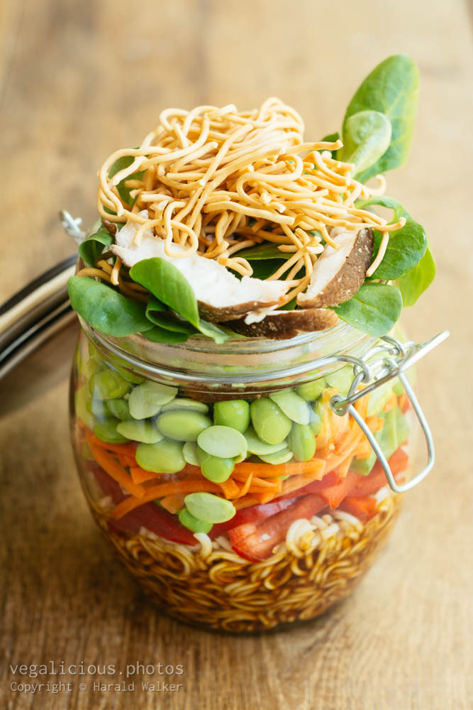 Stock photo of Asian Salad in A Jar