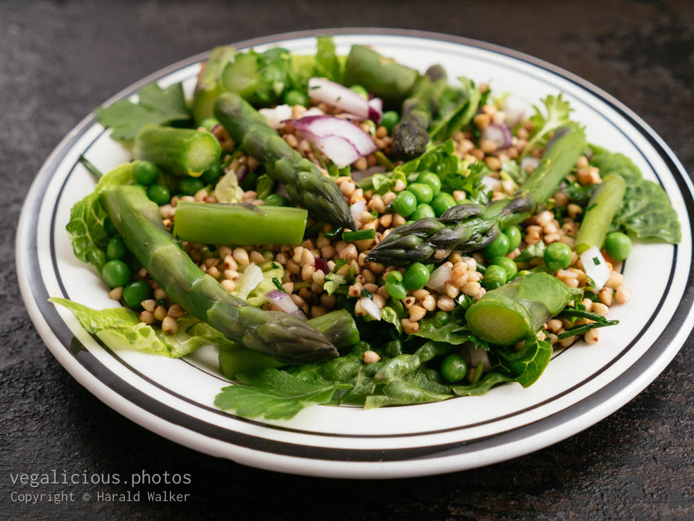 Stock photo of Spring Salad with Asparagus and Peas