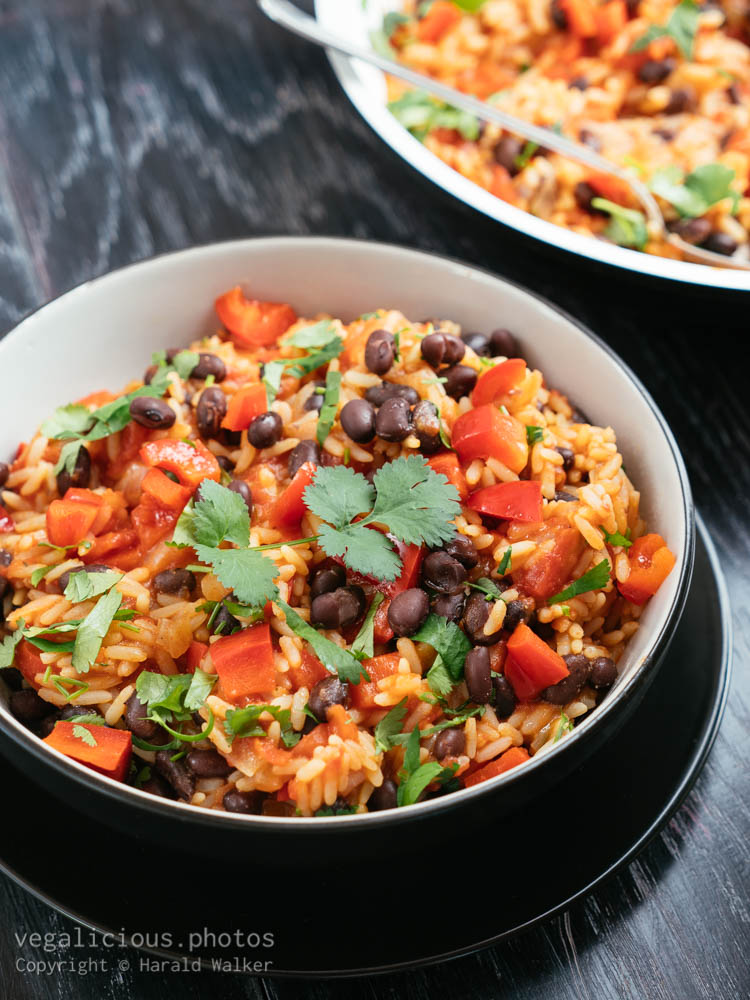 Stock photo of Rice and Beans with Coriander
