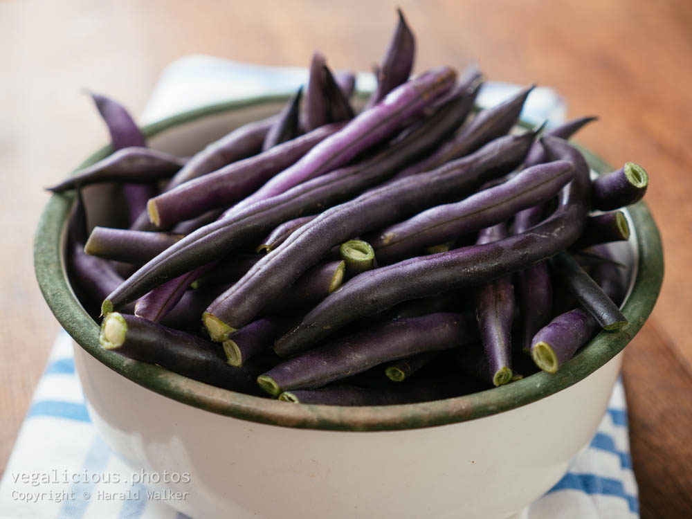 Stock photo of Fresh purple beans