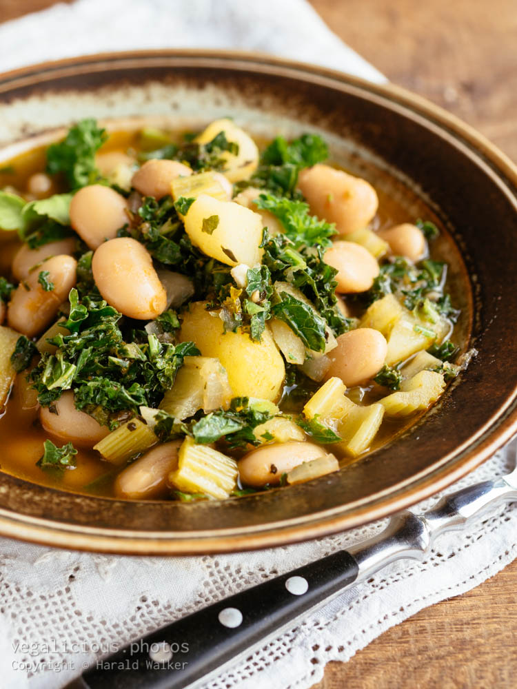 Stock photo of Giant Bean and Kale Stew