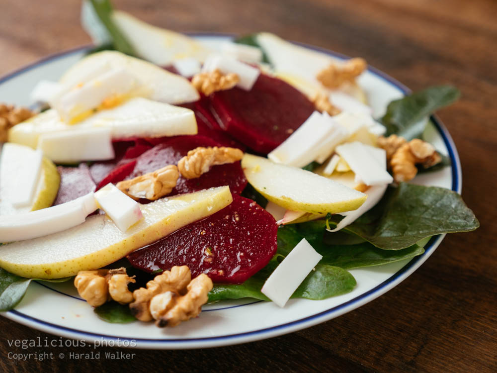 Stock photo of Beet and pear salad