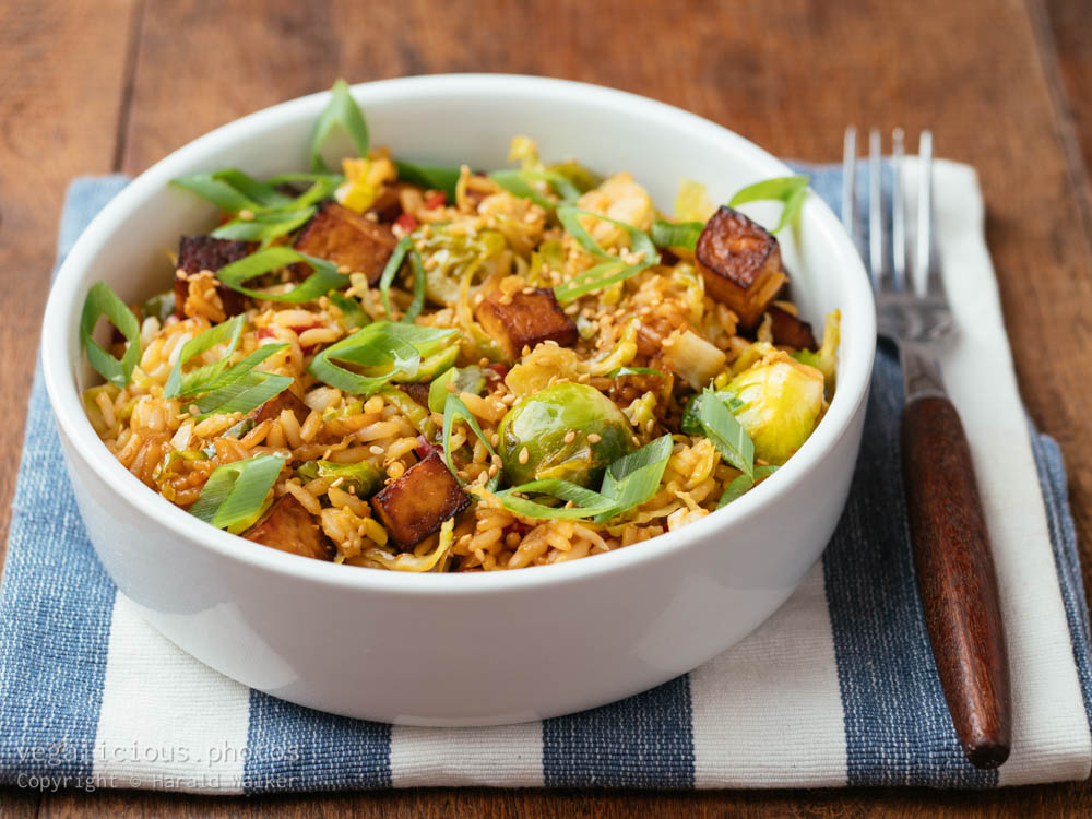 Stock photo of Brussels Sprouts Fried Rice