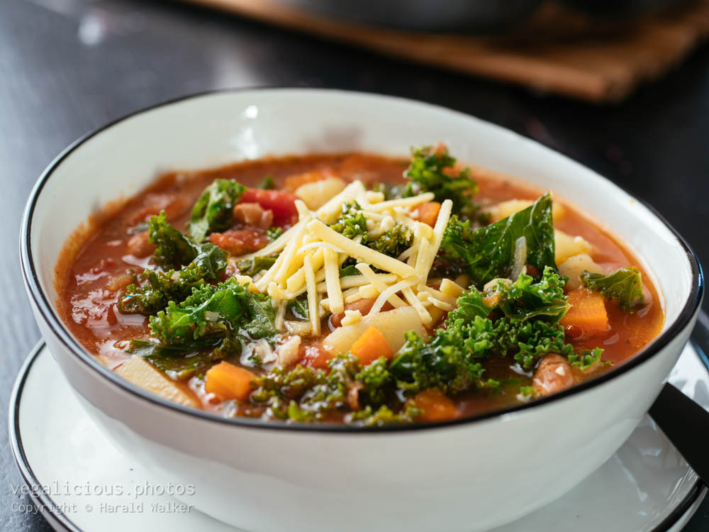 Stock photo of Cannellini Bean and Kale Soup