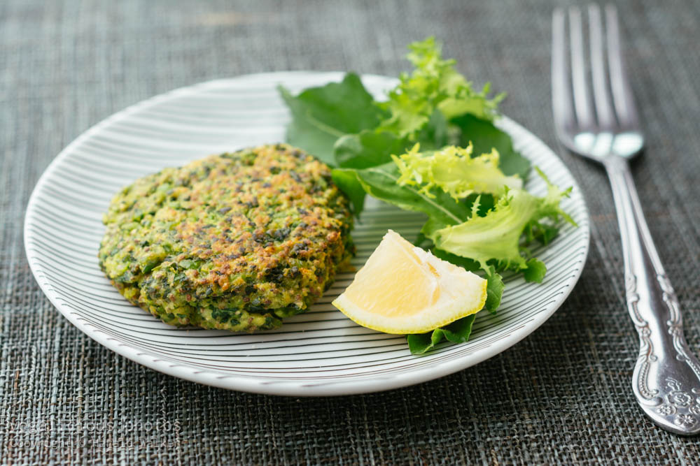 Stock photo of Kale and Pea Patties