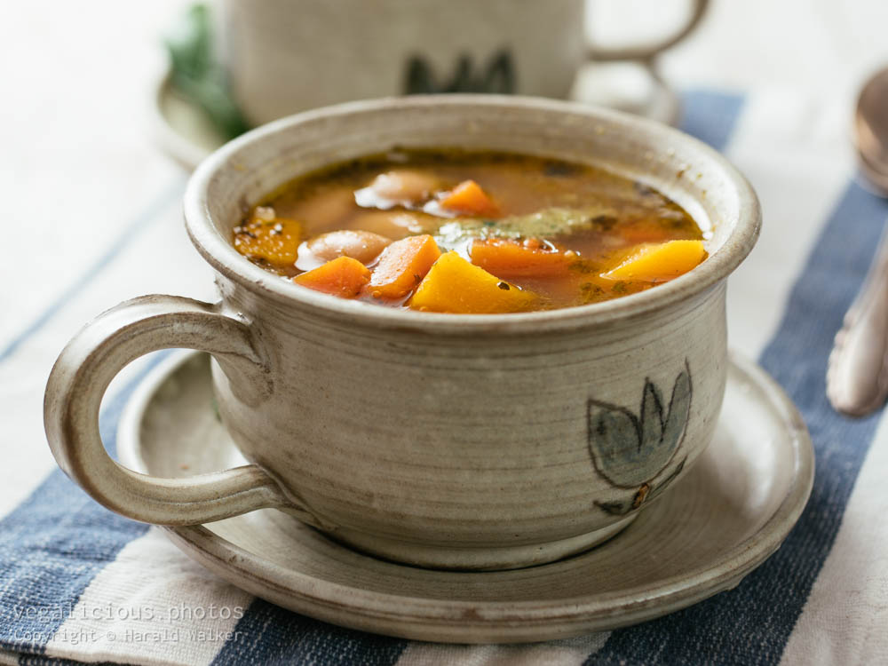 Stock photo of Winter Squash and Bean Soup