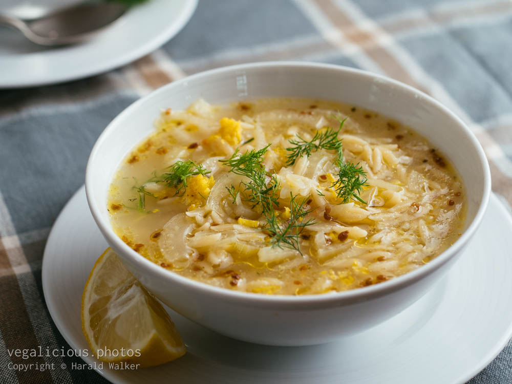Stock photo of Lemony Fennel Soup with Orzo