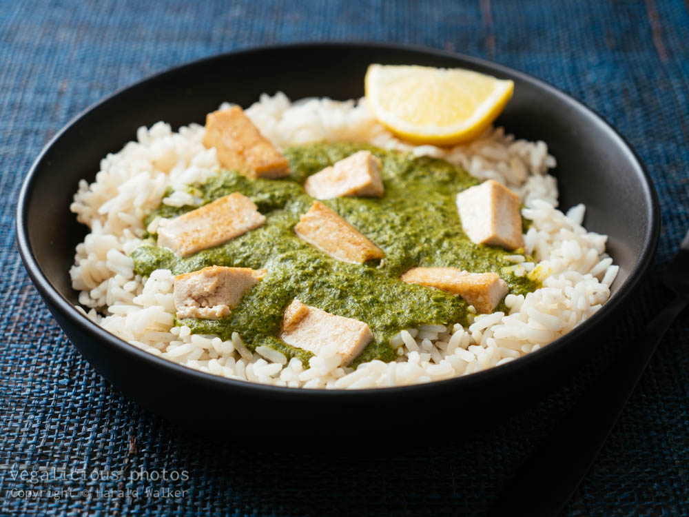 Stock photo of Indian Curried Kale and Tofu