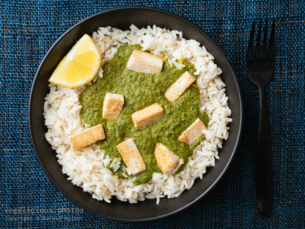 Stock photo of Indian Curried Kale and Tofu