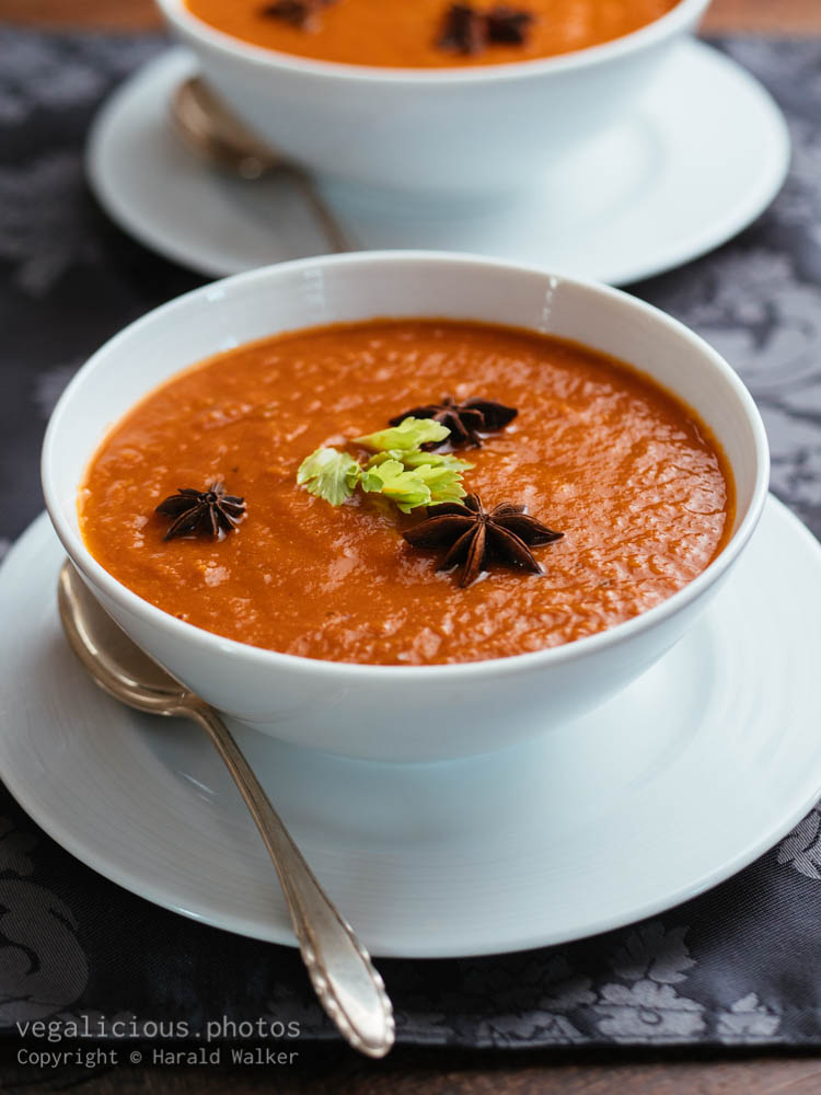Stock photo of Tomato Rhubarb Soup