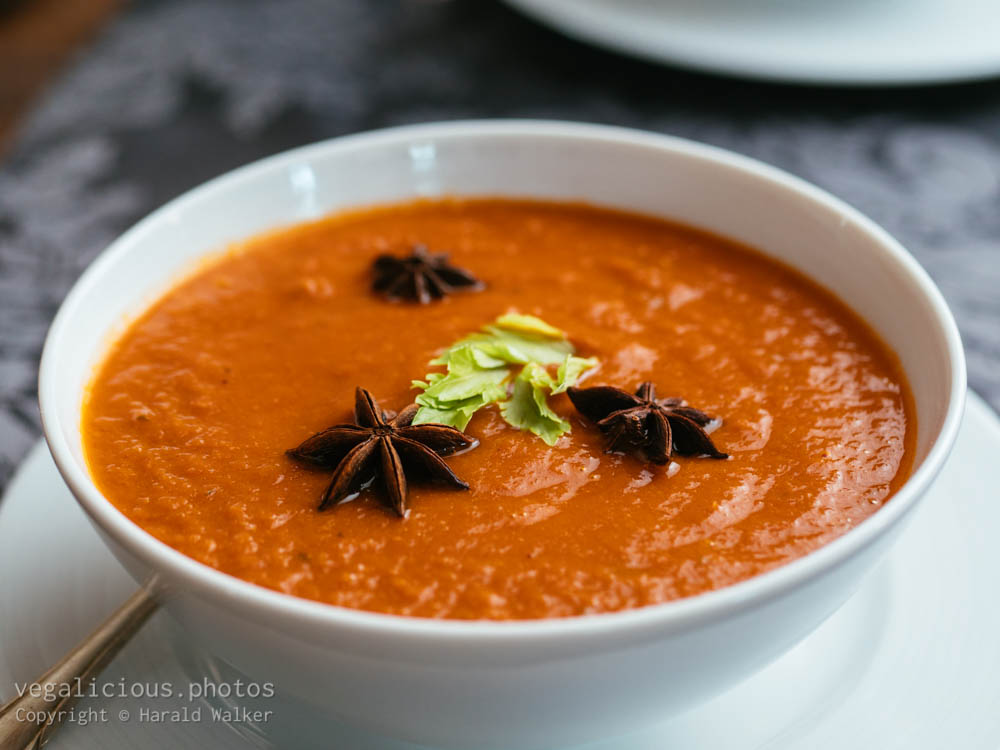 Stock photo of Tomato Rhubarb Soup