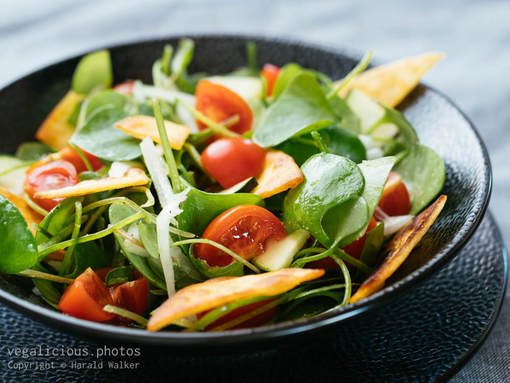 Stock photo of Winter purslane salad