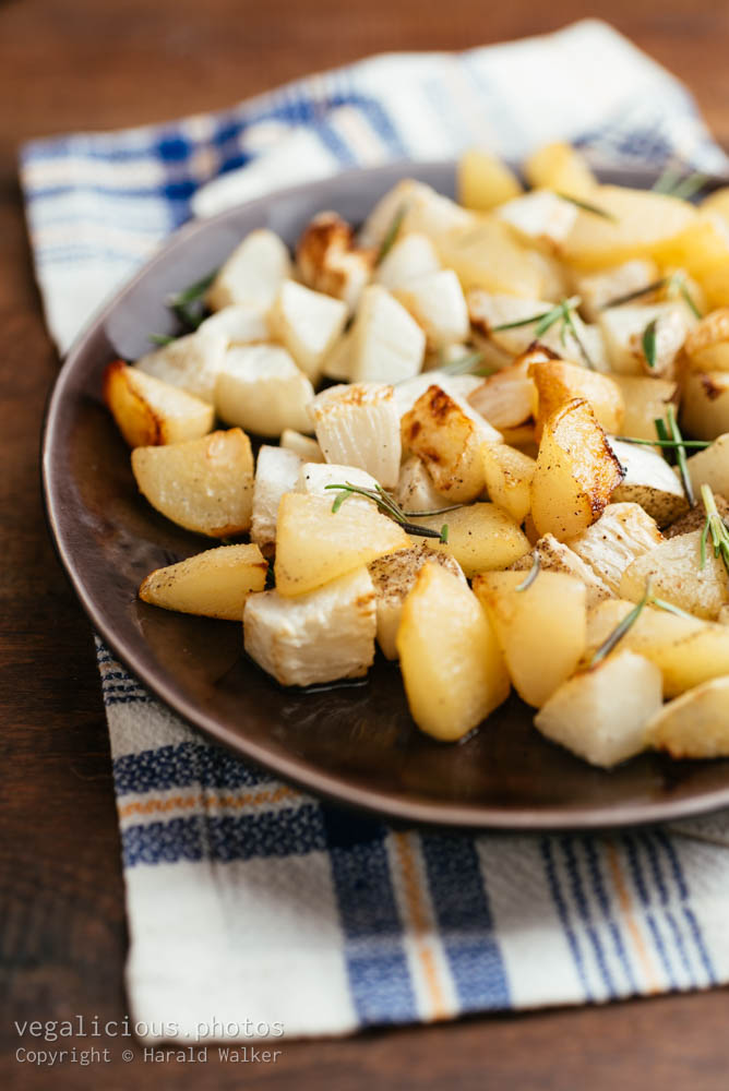 Stock photo of Roasted Turnips and Pears