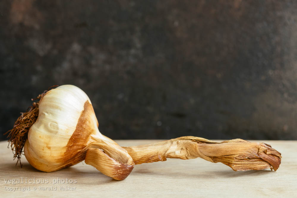 Stock photo of Smoked garlic