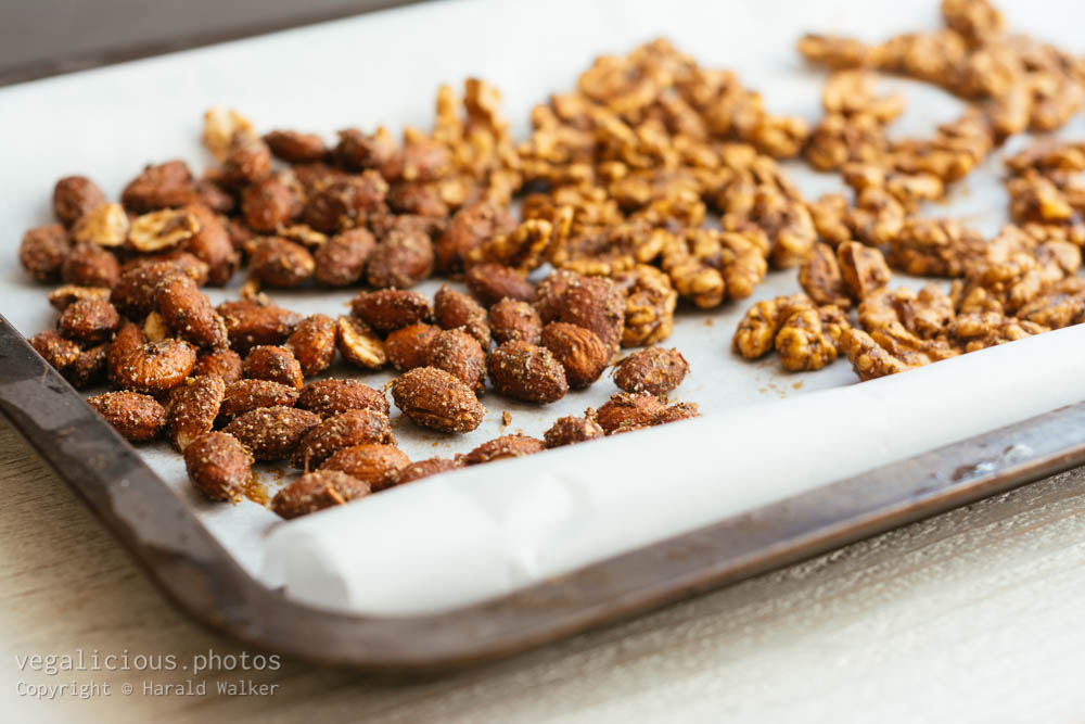 Stock photo of Spicy walnuts and almonds