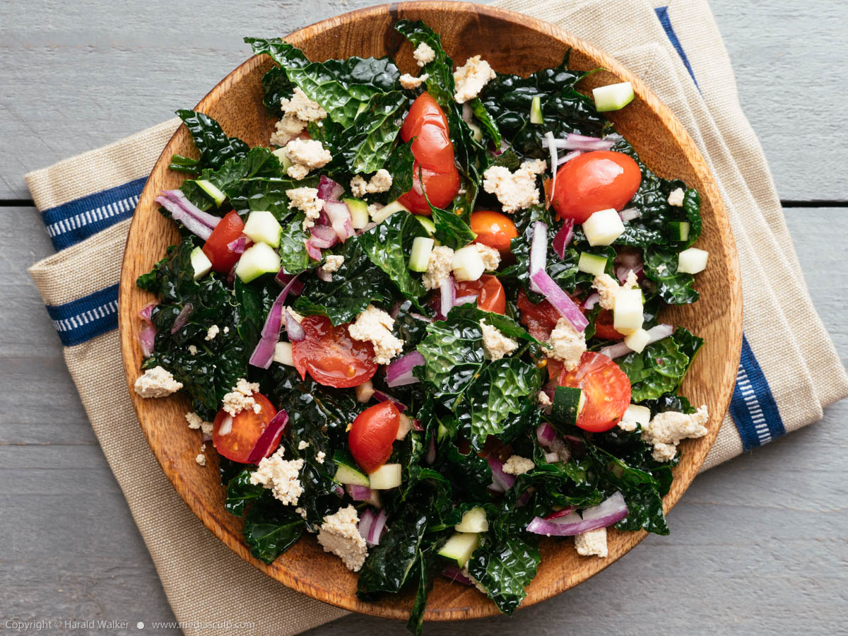 Stock photo of Greek Kale Salad