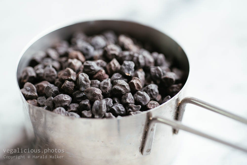 Stock photo of Cup black chickpeas