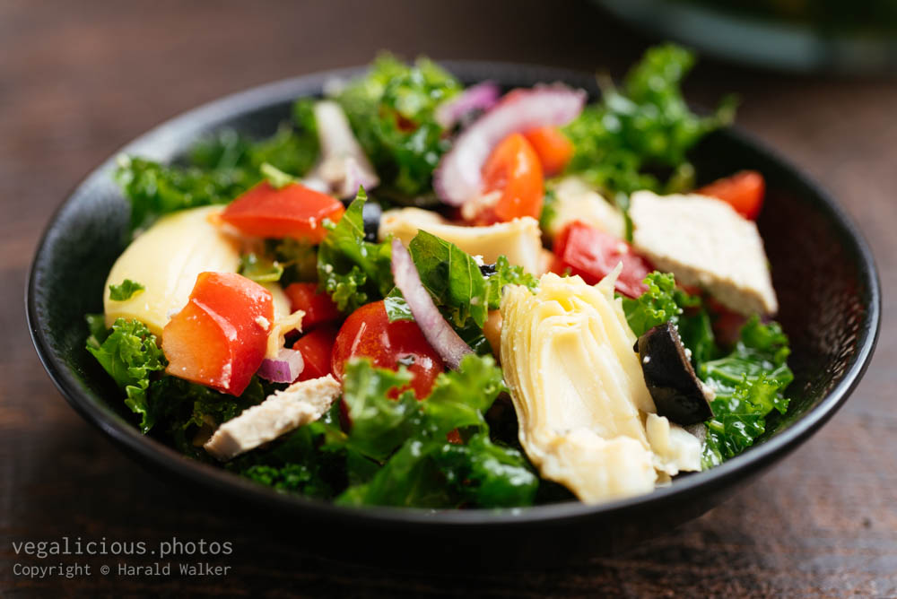 Stock photo of Mediterranean Winter Kale Salad