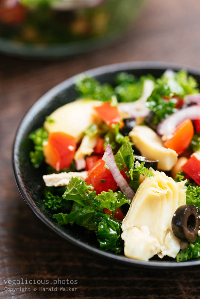 Stock photo of Mediterranean Winter Kale Salad