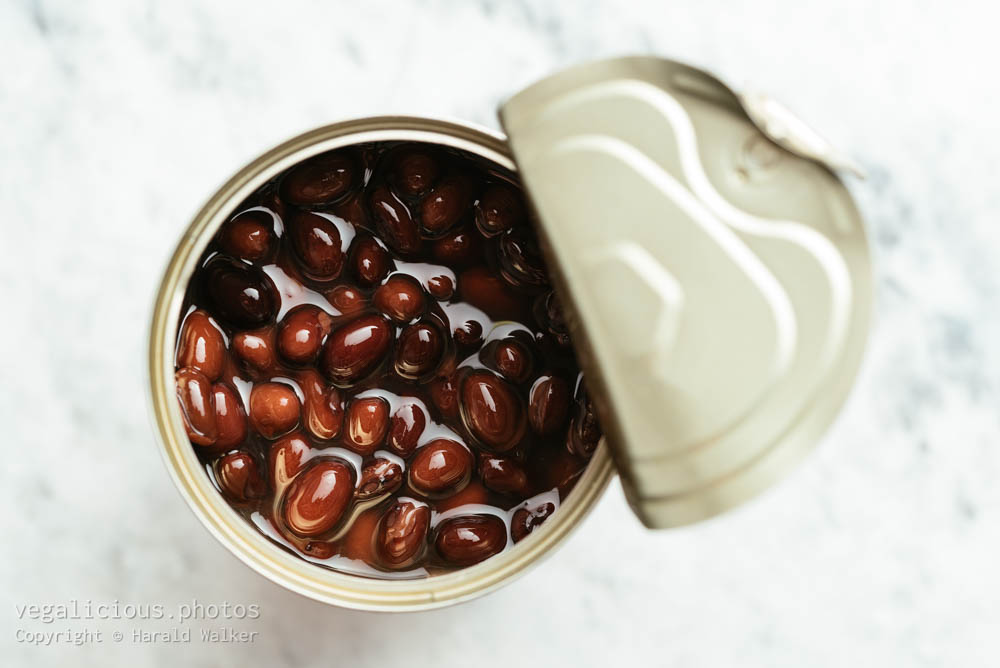 Stock photo of Canned black beans