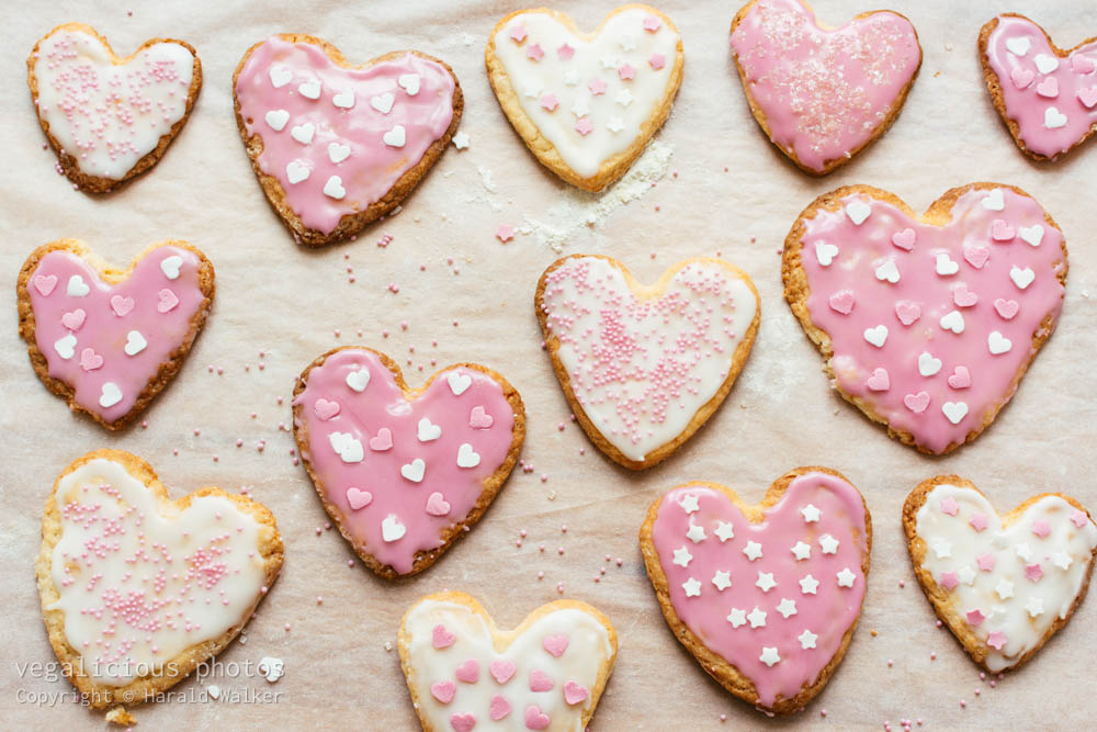 Stock photo of Cookies with a heart