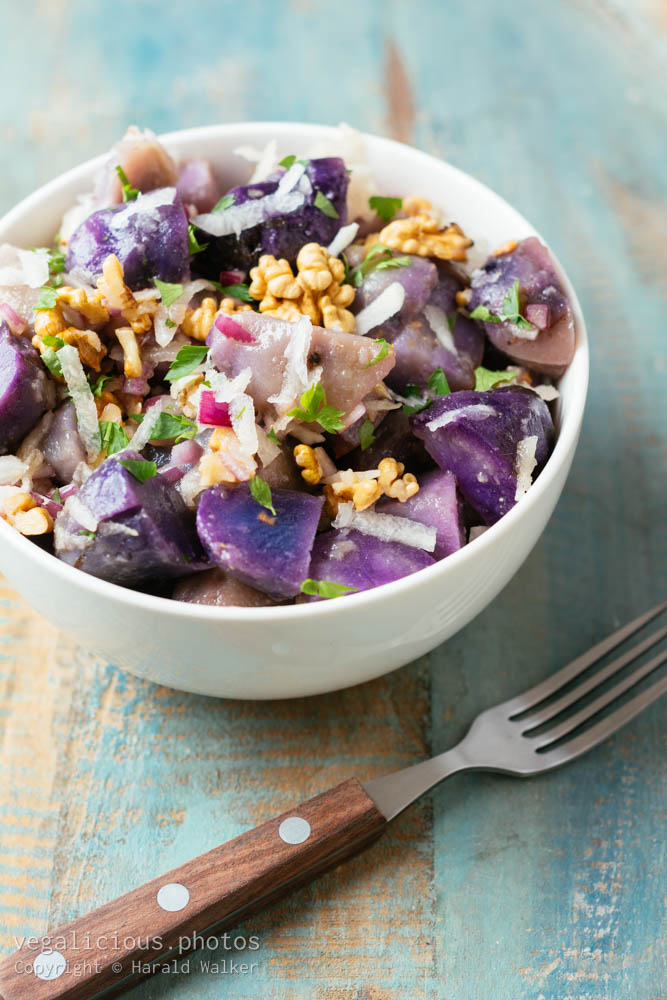 Stock photo of Purple Potato Salad