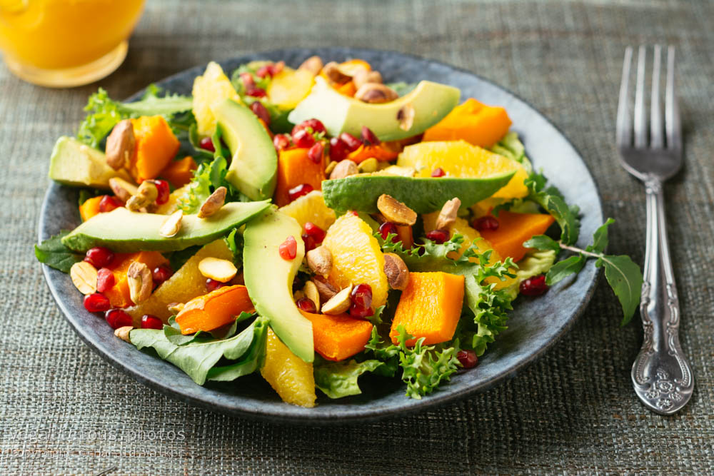 Stock photo of Winter Squash Salad with Oranges