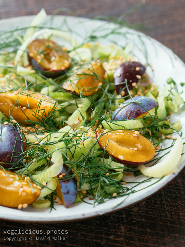 Stock photo of Fennel and Plum Salad