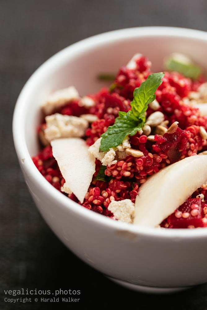 Stock photo of Quinoa Beet Salad with Pears