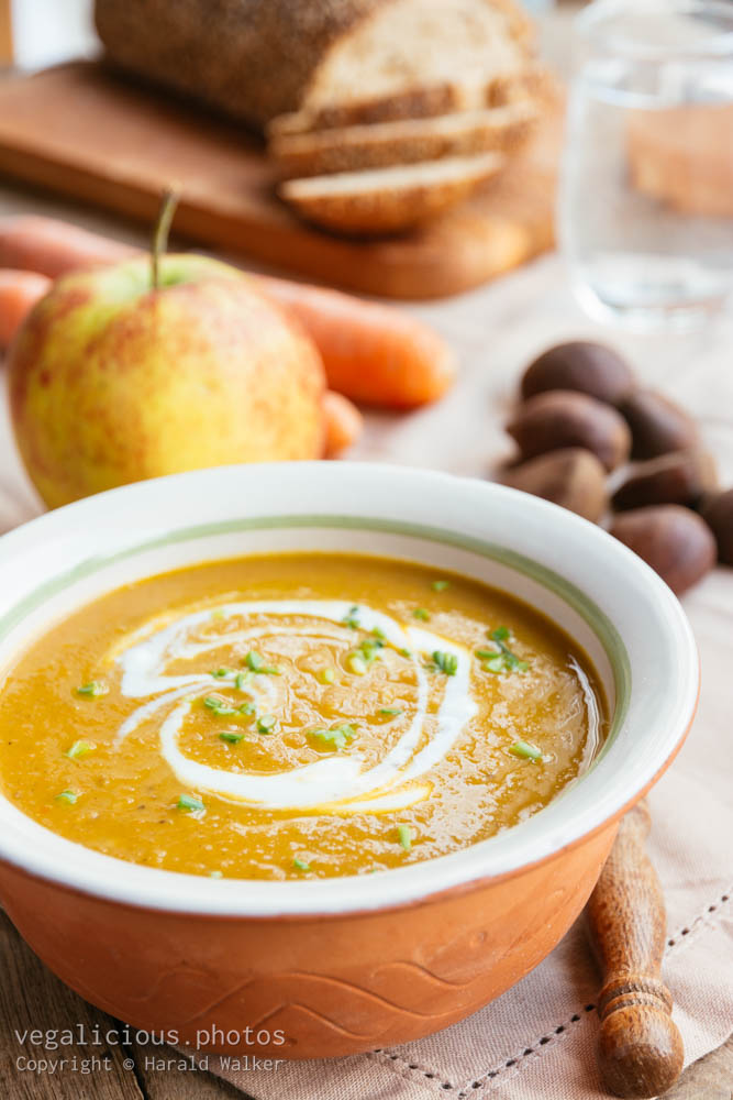 Stock photo of Carrot Chestnut Bisque