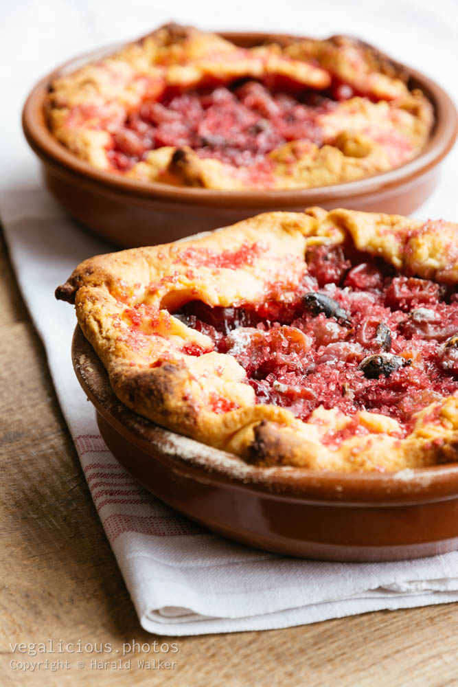 Stock photo of Polenta Red Gooseberry Gallette