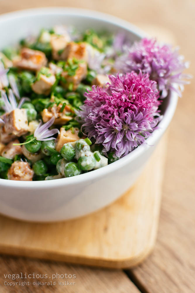 Stock photo of Creamy pea salad
