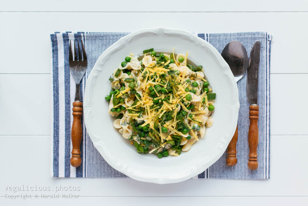 Stock photo of Lemony Spring Pasta with Peas and Dill